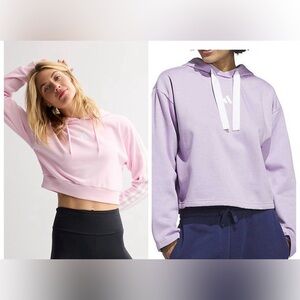 Women's Pastel ADIDAS Hoodies(2)- Lavender and Light Pink XS&S